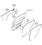 Diagram for 2009 Kia Amanti Door Seal - 831103F00029