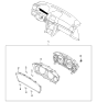 Diagram for Kia Amanti Speedometer - 940113F010