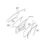 Diagram for Kia Amanti Door Seal - 821303F000