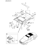 Diagram for 2006 Kia Amanti Dome Light - 928203F00026