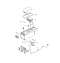 Diagram for 2006 Kia Amanti Armrest - 846603F80526