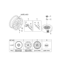 Diagram for 2006 Kia Amanti Spare Wheel - 529103F450