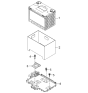 Diagram for 2007 Kia Amanti Battery Tray - 371503F200