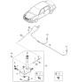 Diagram for 2006 Kia Amanti Windshield Washer Nozzle - 986303F300U4