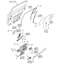 Diagram for Kia Amanti Window Regulator - 834013F020