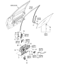 Diagram for Kia Amanti Window Regulator - 824013F020