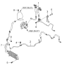 Diagram for Kia Amanti Power Steering Hose - 575103F300