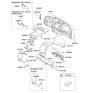 Diagram for 2009 Kia Sorento Glove Box - 845101U000VA