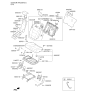 Diagram for 2011 Kia Sorento Cup Holder - 899301U100J7