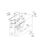 Diagram for 2014 Kia Sorento Weather Strip - 832312P000