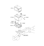 Diagram for 2012 Kia Sorento Battery Tray - 371502P000