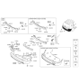 Diagram for 2011 Kia Sorento Bumper - 866101U010