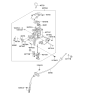 Diagram for 2009 Kia Sorento Shift Cable - 467901U100