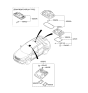 Diagram for Kia Sorento Interior Light Bulb - 926202P000J7