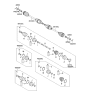 Diagram for 2009 Kia Sorento CV Joint - 495051UA60