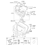 Diagram for 2010 Kia Sorento Door Striker - 812102E010