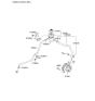 Diagram for Kia Sorento Power Steering Reservoir - 571502P000