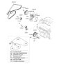 Diagram for 2011 Kia Borrego A/C Idler Pulley - 252863C200