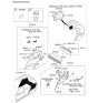 Diagram for 2012 Kia Sorento Cup Holder - 857432P200VA