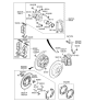 Diagram for Kia Sorento Brake Shoe Set - 583052PA00