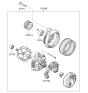 Diagram for 2009 Kia Sorento Alternator Bearing - 373422G100