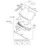 Diagram for Kia Sorento Windshield - 861101U060