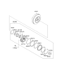 Diagram for Kia Torque Converter - 451003B000