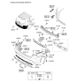 Diagram for 2012 Kia Sorento Bumper - 866121U200