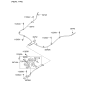 Diagram for 2011 Kia Sorento Parking Brake Cable - 597701U500