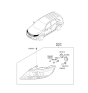 Diagram for 2011 Kia Sorento Headlight - 921021U000