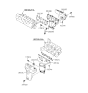 Diagram for 2011 Kia Sorento Exhaust Manifold - 285103CBG0