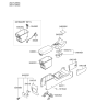 Diagram for 2011 Kia Sorento Armrest - 846602P000J7