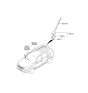 Diagram for 2012 Kia Sorento Antenna Cable - 965591U500