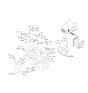 Diagram for 2009 Kia Sorento Oxygen Sensor - 392103CBA0