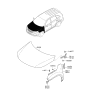 Diagram for 2010 Kia Sorento Fender - 663211U001