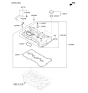 Diagram for 2012 Kia Sorento Valve Cover Gasket - 224412G710