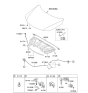 Diagram for 2011 Kia Sorento Lift Support - 811602P000