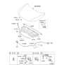 Diagram for Kia Hood Cable - 811901U100