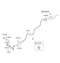 Diagram for 2012 Kia Sorento Clutch Hose - 416312P100