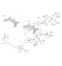 Diagram for Kia Sorento Sway Bar Kit - 555101U000