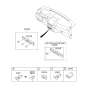 Diagram for 2011 Kia Sorento Seat Switch - 937411U000