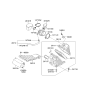 Diagram for 2013 Kia Optima Air Filter - 281132P100