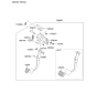 Diagram for Kia Brake Light Switch - 938100W000