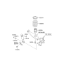 Diagram for 2010 Kia Sorento Shock Absorber - 553101U250