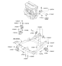 Diagram for Kia Sorento Transfer Case Mount - 218302P400