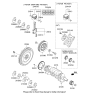 Diagram for 2011 Kia Rondo Piston Ring Set - 2304025921