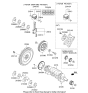 Diagram for 2008 Kia Optima Piston Ring Set - 2304025921