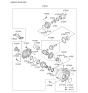 Diagram for Kia Pinion Bearing - 473633B200