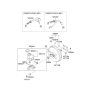 Diagram for Kia Sorento Brake Booster Vacuum Hose - 591202P240