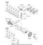 Diagram for Kia Sorento Piston - 230413CZA1